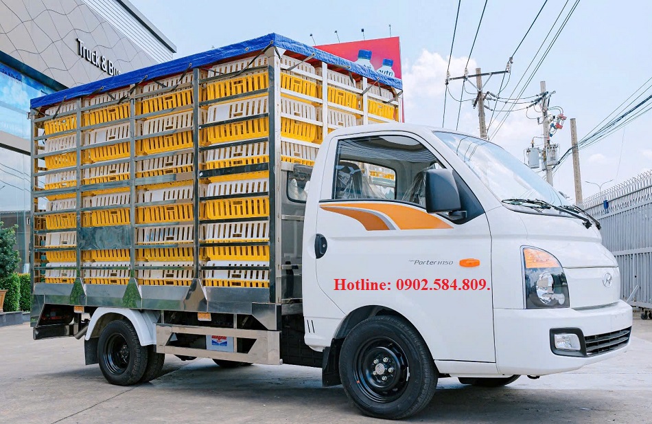 Hyudai porter H150 Chờ gia cầm, chở gà